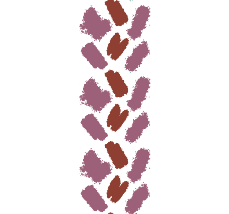 Estor enrollable moderno salpicadura rosa y roja - TenVinilo