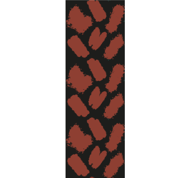 Estor enrollable moderno salpicadura de pintura negra y roja - TenVinilo