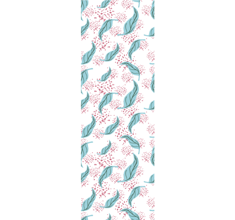 Estor enrollable moderno salpicadura de pétalo azul - TenVinilo