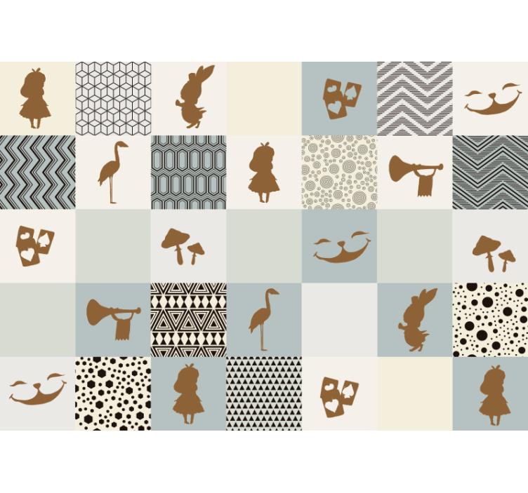 Estor enrollable cocina alicia en el país de las maravillas - TenVinilo