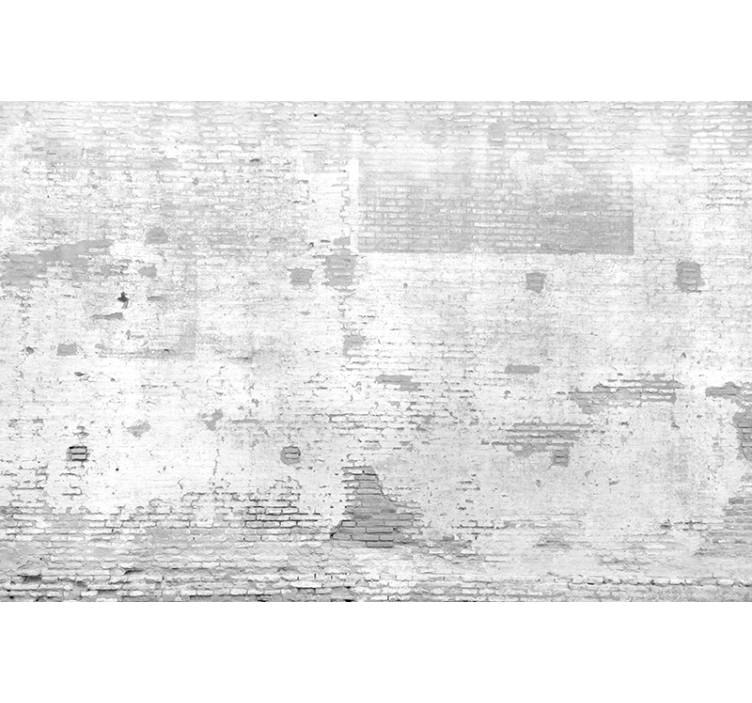 Estor enrollable blanco pared blanca antigua - TenVinilo