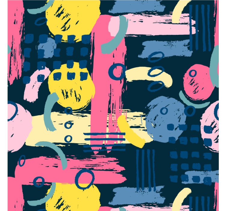 Estor enrollable salón abstracto colorido - TenVinilo