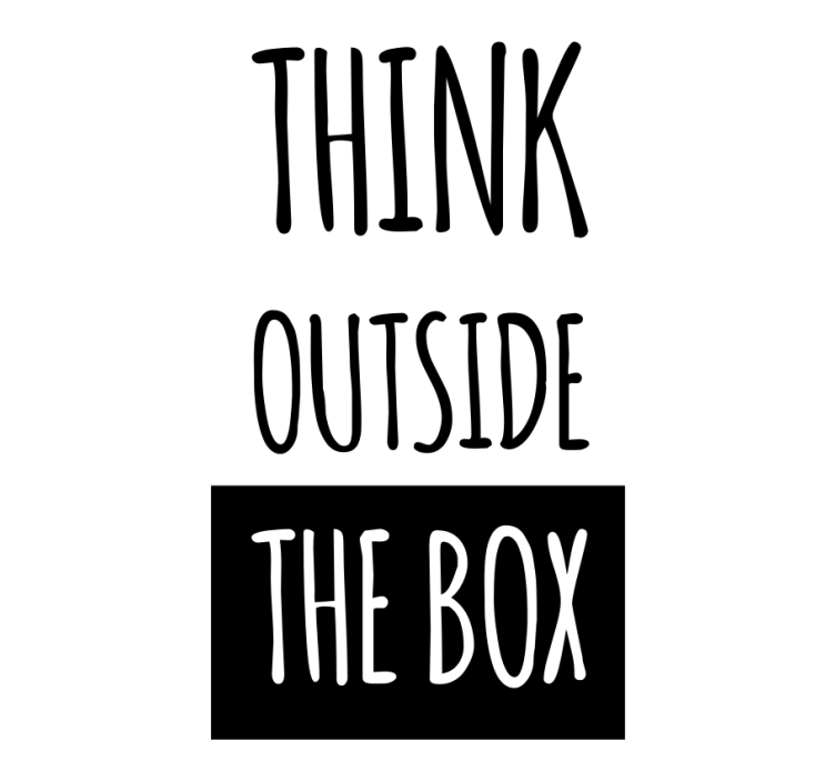 Estor enrollable salón piensa fuera de la caja - TenVinilo