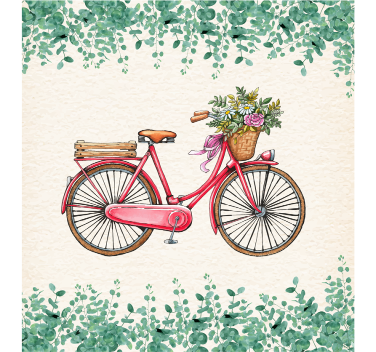 Estor enrollable salón bicicleta vintage rústica - TenVinilo