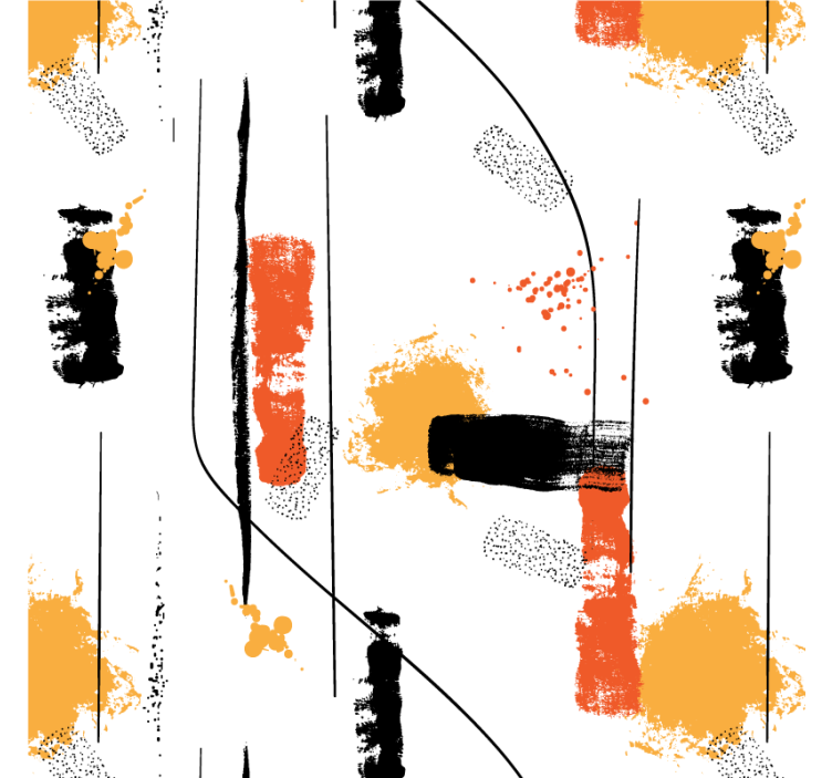 Estor enrollable salón arte abstracto lineal - TenVinilo