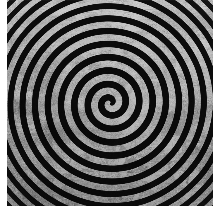 Estor enrollable salón remolino blanco y negro - TenVinilo