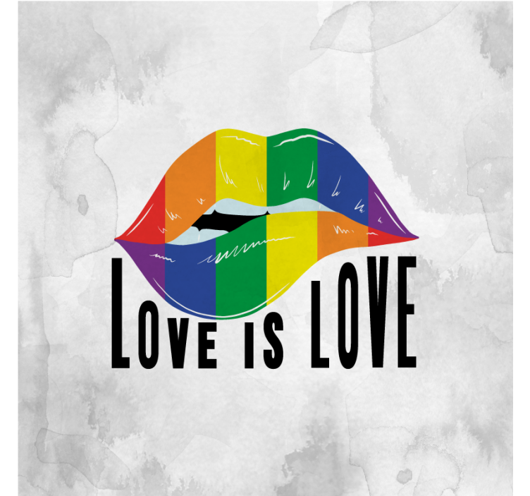 Estor enrollable salón concepto labios del orgullo - TenVinilo