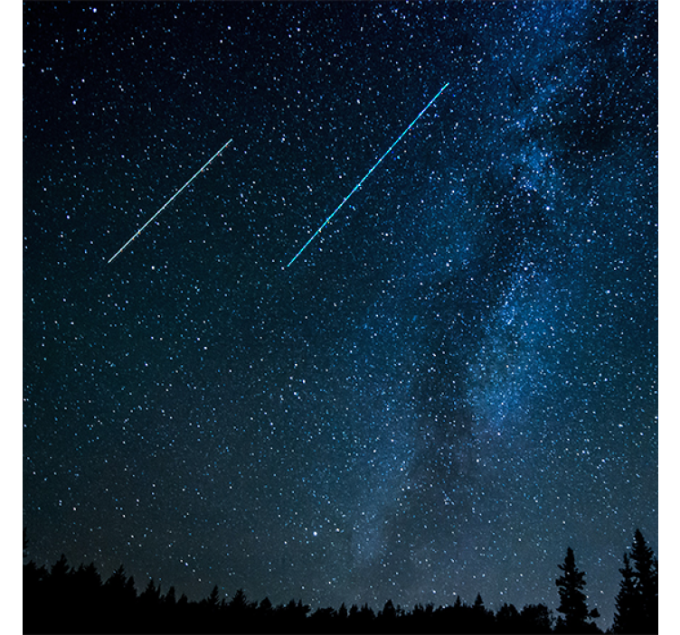 Estor enrollable salón paisaje de estrellas fugaces - TenVinilo