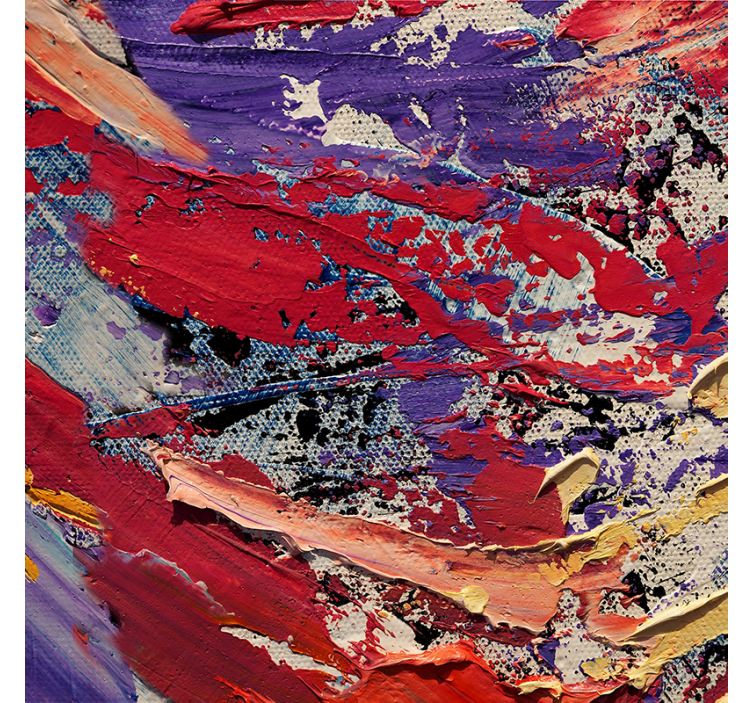 Estor enrollable salón pintura de colores salpicados - TenVinilo