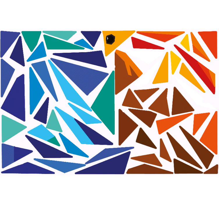 Estor enrollable salón panel de pegatinas de aves - TenVinilo