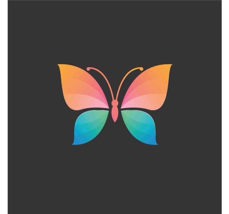 Estor enrollable salón mariposa colorida cromática - TenVinilo