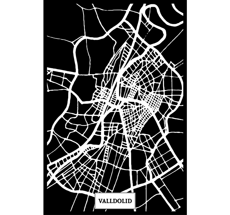Estor enrollable salón mapa topográfico valladolid - TenVinilo