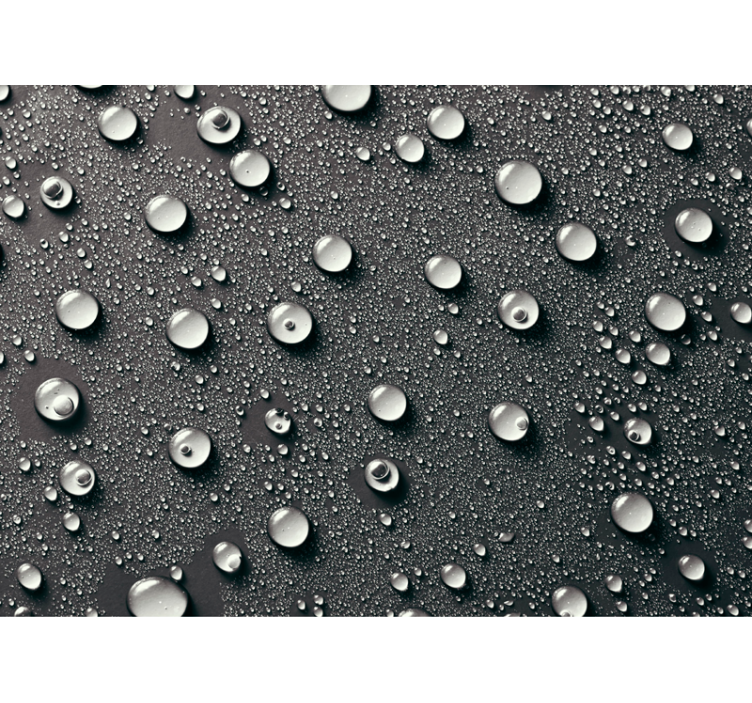 Estor enrollable negro fondo gris baño con burbujas - TenVinilo