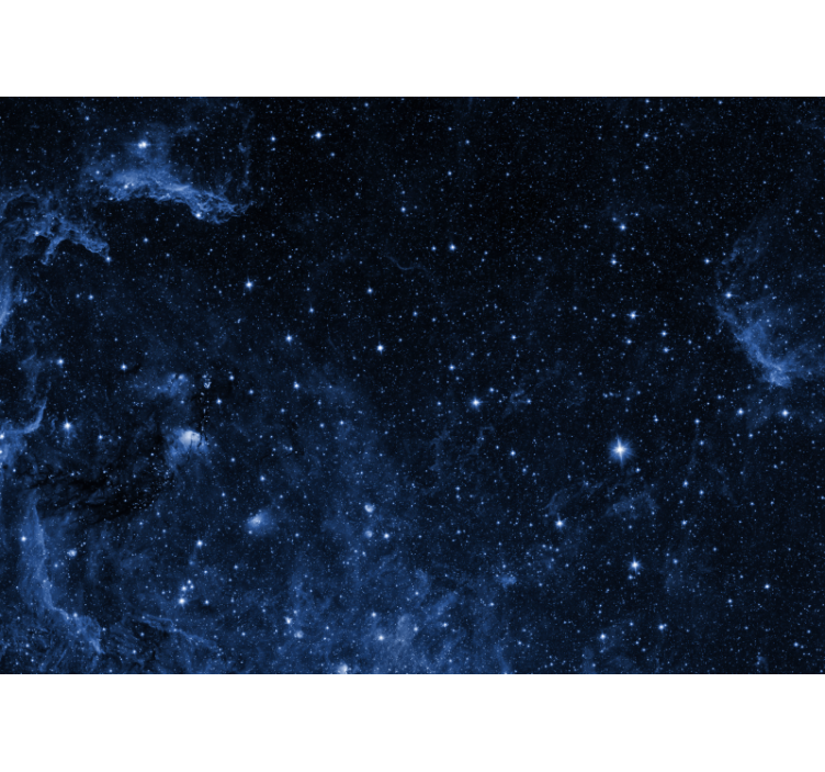 Estor enrollable negro mural galaxia con constelaciones - TenVinilo