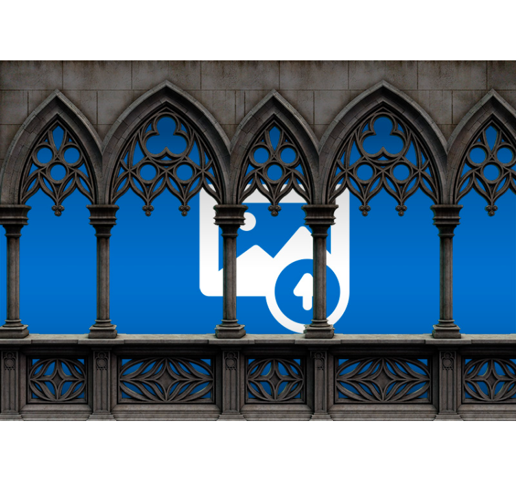 Estor enrollable negro fotomural piedra con marco - TenVinilo