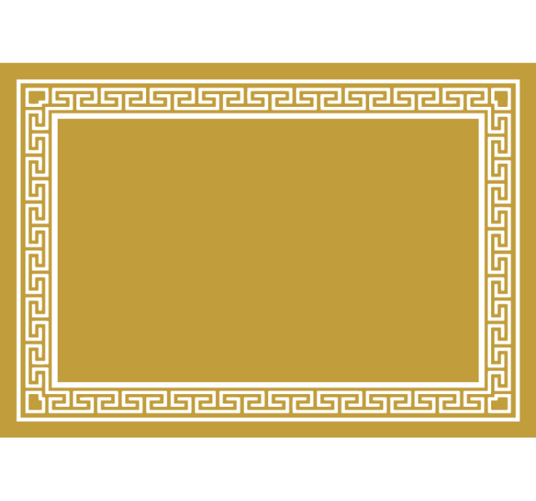 Estor enrollable amarillo diseño griego - TenVinilo