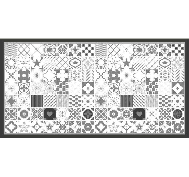 Estor enrollable gris azulejos "trujillo" - TenVinilo