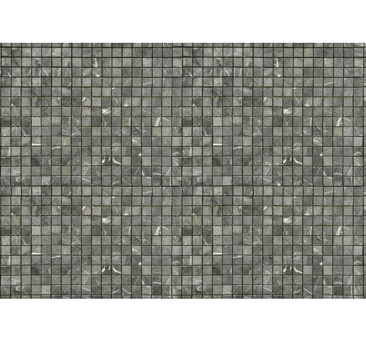 Estor enrollable gris azulejos negros - TenVinilo