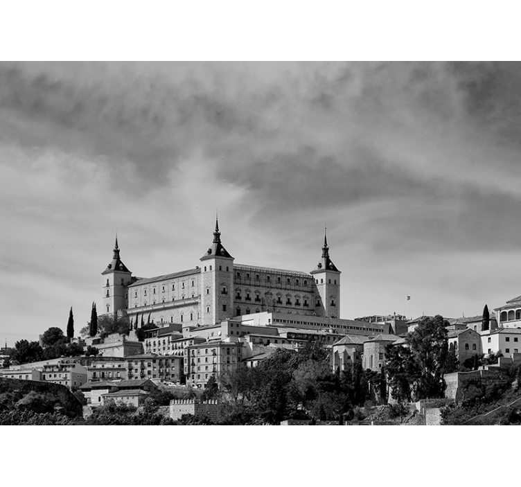 Estor enrollable gris alcázar de toledo - TenVinilo