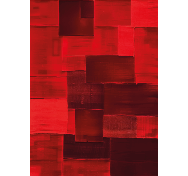 Estor enrollable rojo patrón reconstruido - TenVinilo