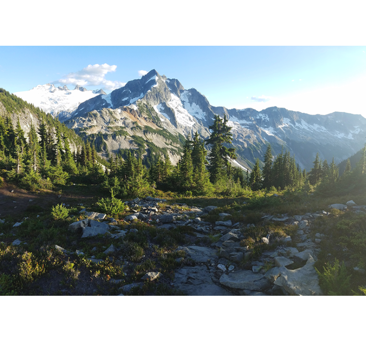 Estor enrollable salón paisaje montañoso hermoso - TenVinilo