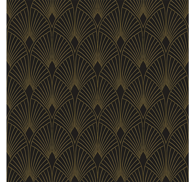 Estor enrollable moderno ventilador deco dorado - TenVinilo