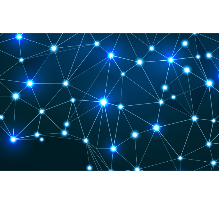 Estor enrollable azul mapa de constelaciones - TenVinilo