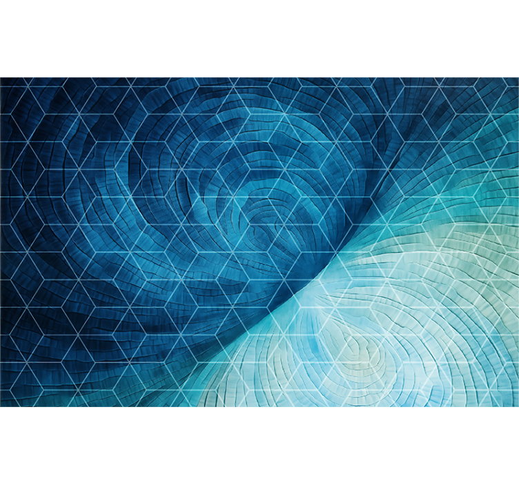 Estor enrollable azul fondo azul abstracto - TenVinilo