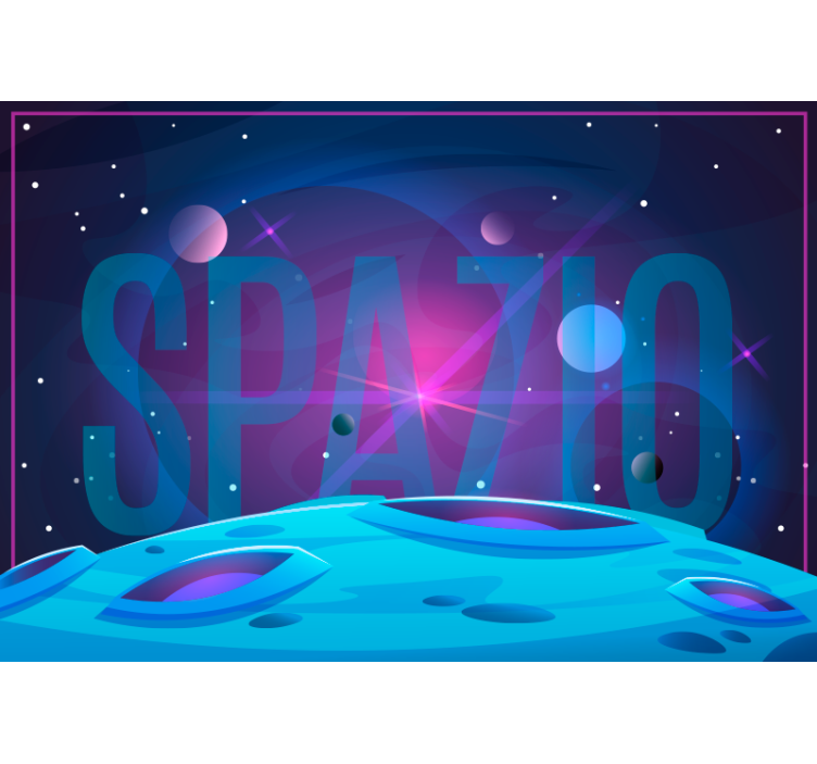 Estor enrollable azul universo y espacio - TenVinilo