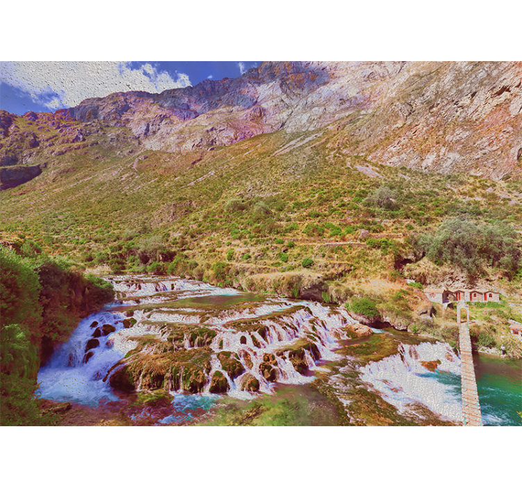 Estor enrollable salón cascadas de huancaya - TenVinilo