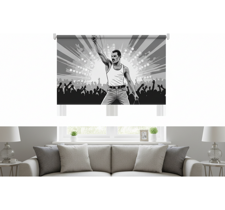 Estor enrollable salón freddie en wembley - TenVinilo