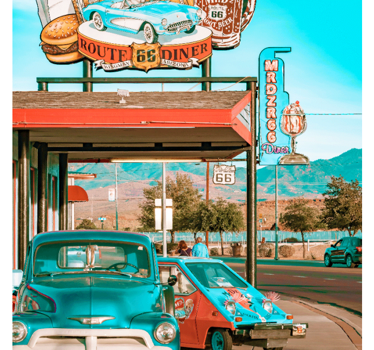 Estor enrollable salón a restaurante y coches - TenVinilo