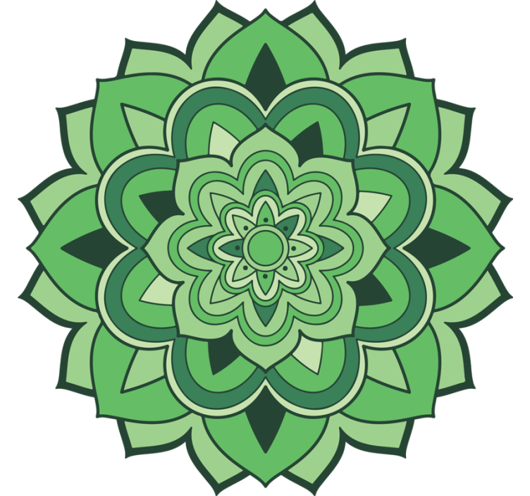Estor enrollable verde mandala verde - TenVinilo