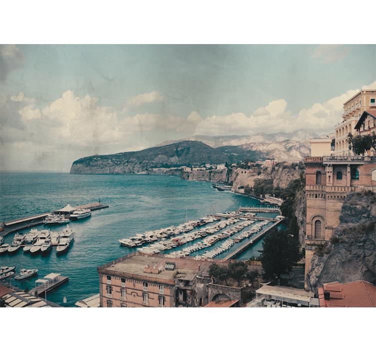 Estor enrollable salón paisaje de sorrento italia - TenVinilo