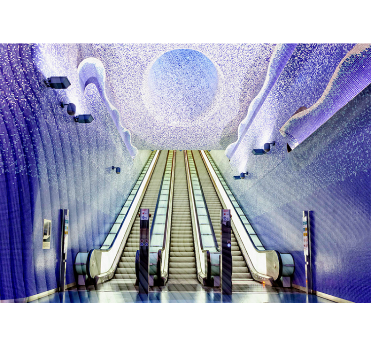 Estor enrollable salón estación de metro de nápoles - TenVinilo