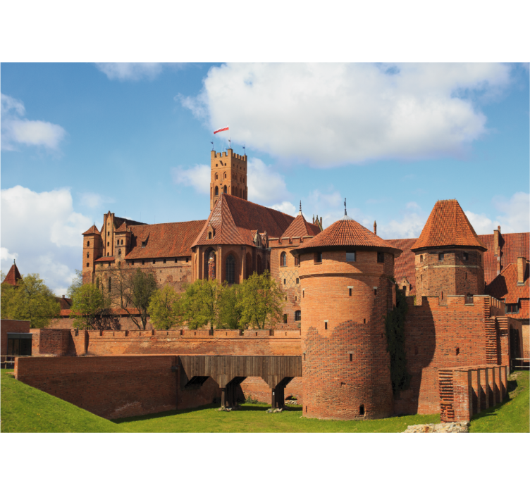 Estor enrollable salón castillo de malbork - TenVinilo