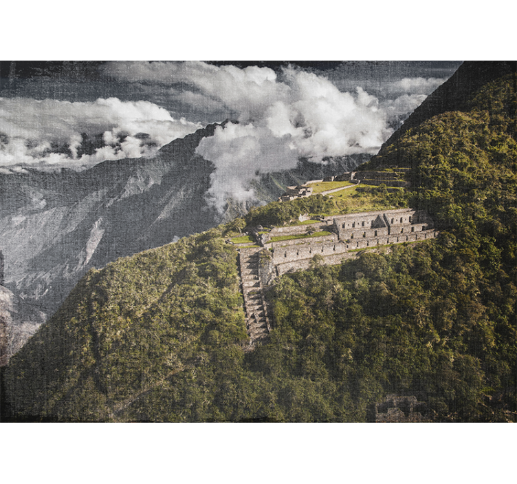Estor enrollable salón vista aérea de choquequirao - TenVinilo