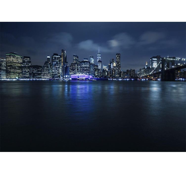 Estor enrollable salón manhattan azul de noche - TenVinilo