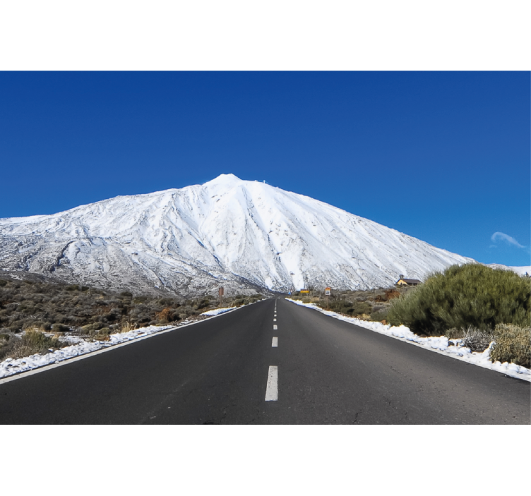 Estor enrollable salón carretera hacia el teide - TenVinilo