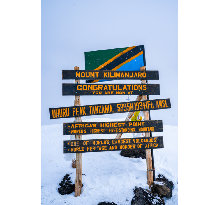 Estor enrollable salón señal kilimanjaro - TenVinilo