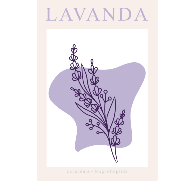Estor enrollable salón lavanda minimalista - TenVinilo