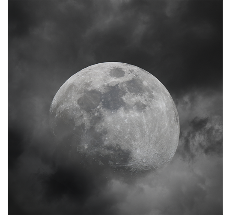 Estor enrollable salón diseño espacial planeta gris - TenVinilo