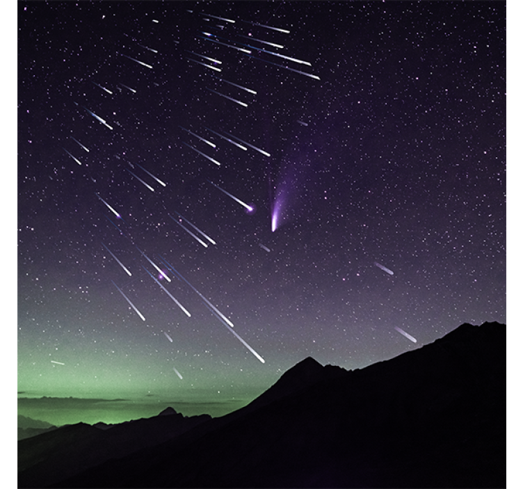 Estor enrollable salón lluvia de estrellas fugaces - TenVinilo