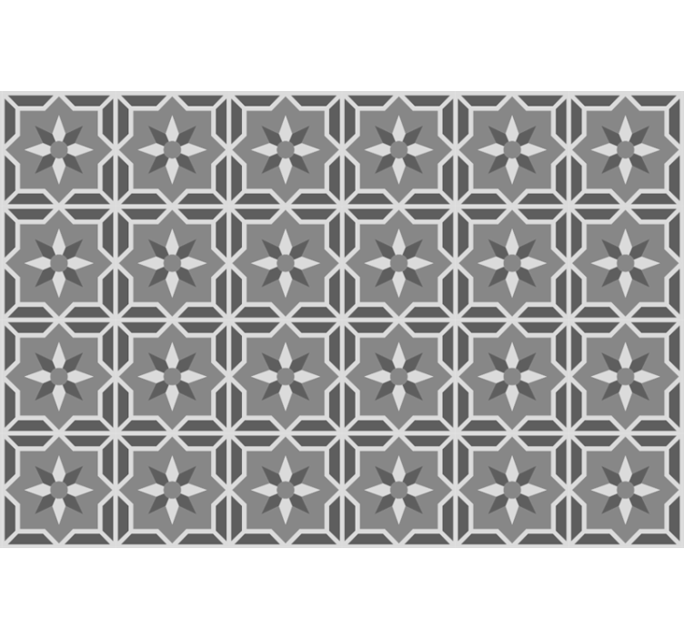 Estor enrollable gris geométrico con fondo gris suave - TenVinilo