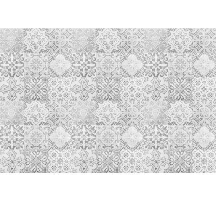 Estor enrollable gris con patrón mosaico efecto piedra - TenVinilo