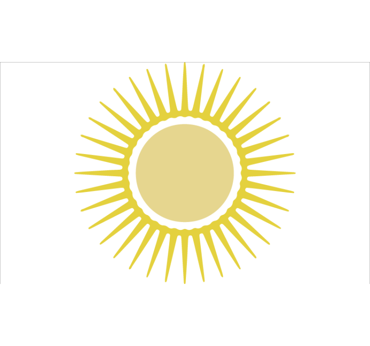 Estor enrollable blanco sol amarillo - TenVinilo