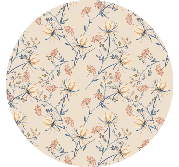 Estor enrollable beige flora botánica - TenVinilo