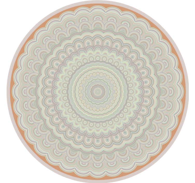 Estor enrollable beige mandala circular beige - TenVinilo