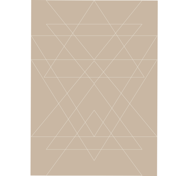 Estor enrollable beige mosaico de triángulos nórdicos - TenVinilo