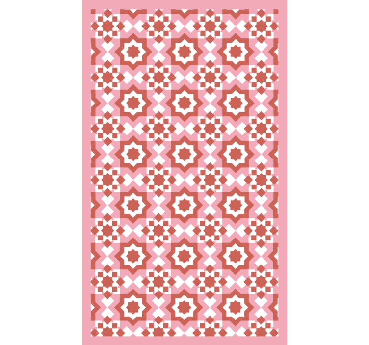 Estor enrollable habitación motivo cuadros rojos - TenVinilo